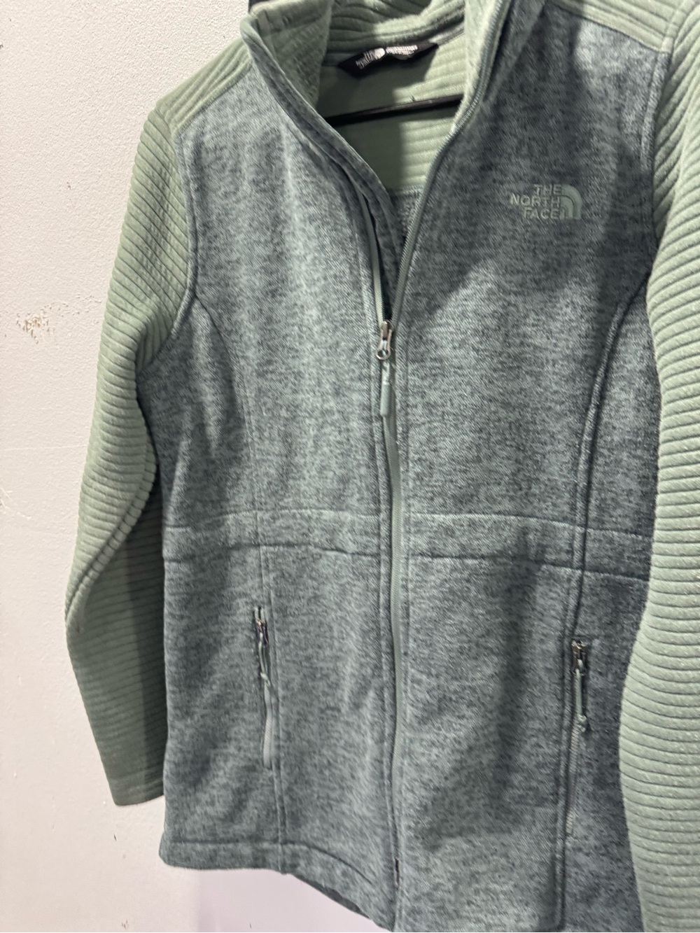 The North Face Kids Light Green Full-Zip Fleece Jacket